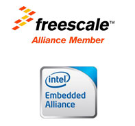 Timesys is a member of the Freescale Alliance and Timesys is a member of the Intel Embedded Alliance